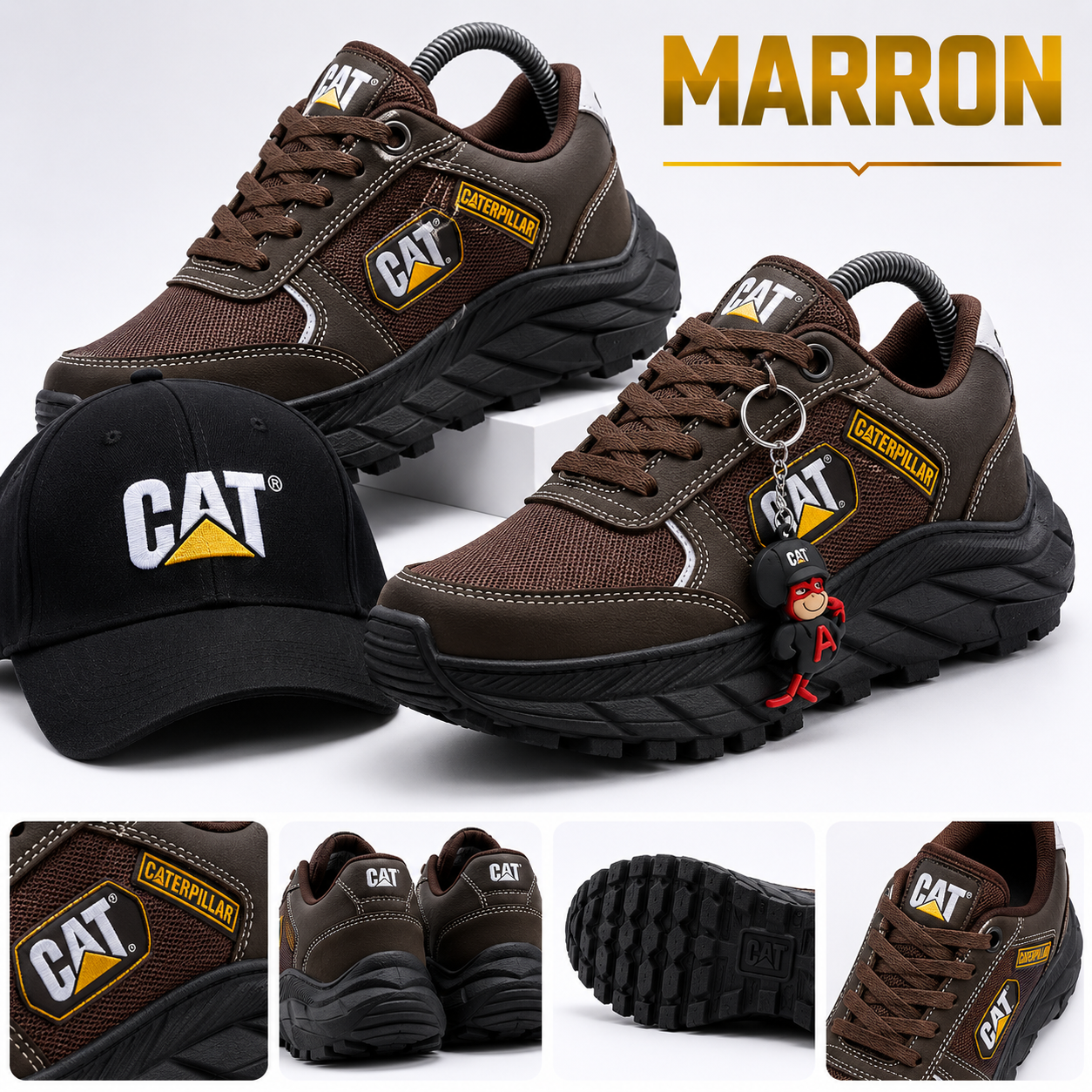 TENIS CAT TRAICTOR + GORRA Y LLAVERO GRATIS