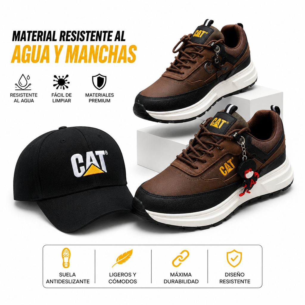 TENIS CAT + GORRA Y LLAVERO GRATIS