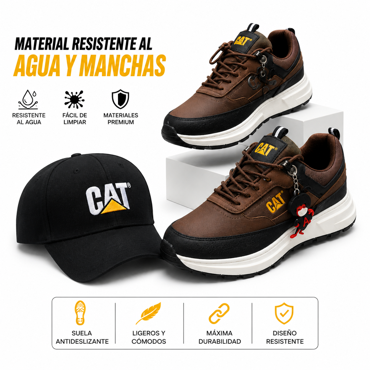 TENIS CAT + GORRA Y LLAVERO GRATIS