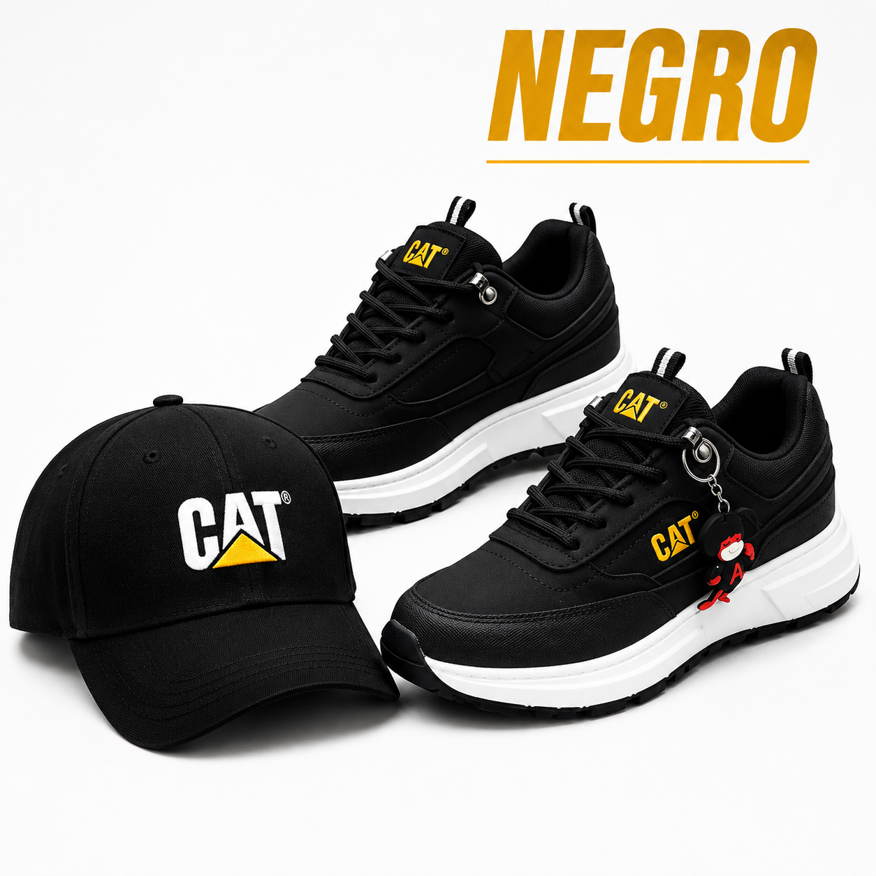 TENIS CAT + GORRA Y LLAVERO GRATIS
